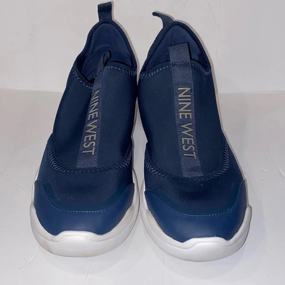 Nine West Navy and White Slip-on Sneakers - Picture 1 of 8